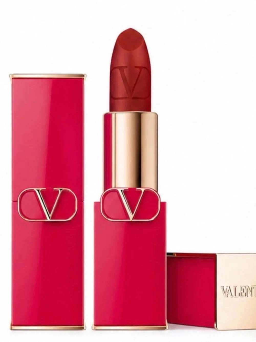 Valentino Rosso Matte Lip Color in 111A Undressed Velvet, BNIB - Full Size